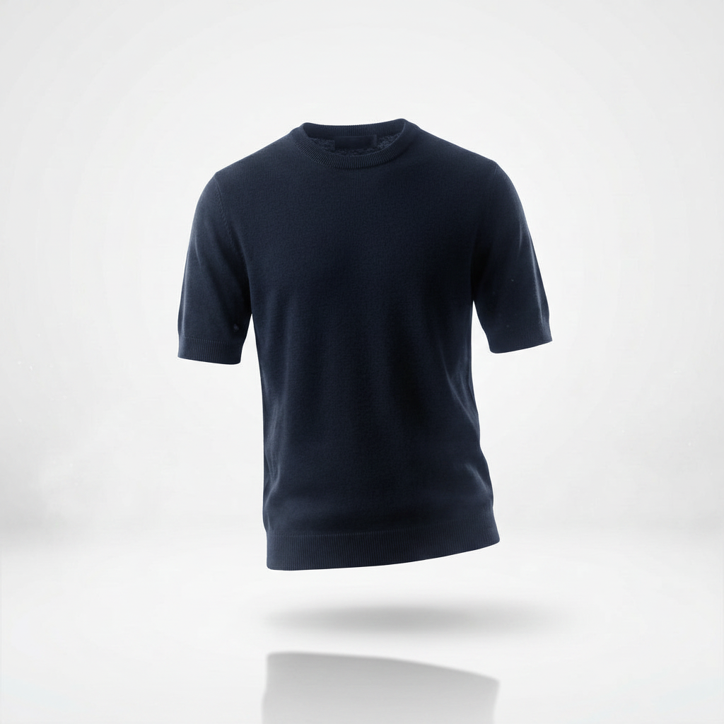 Tricou Lână Bleumarin
