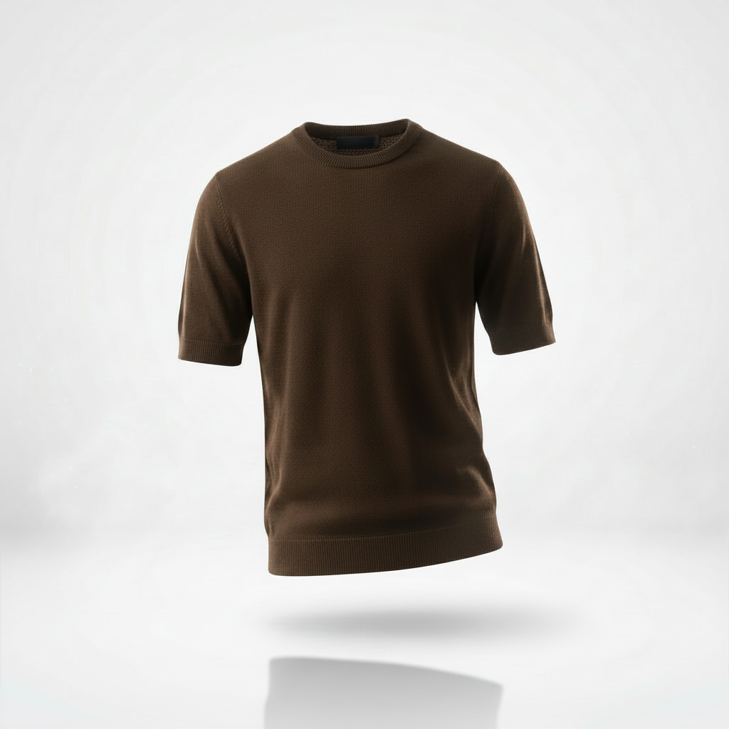 Tricou Lână Maro